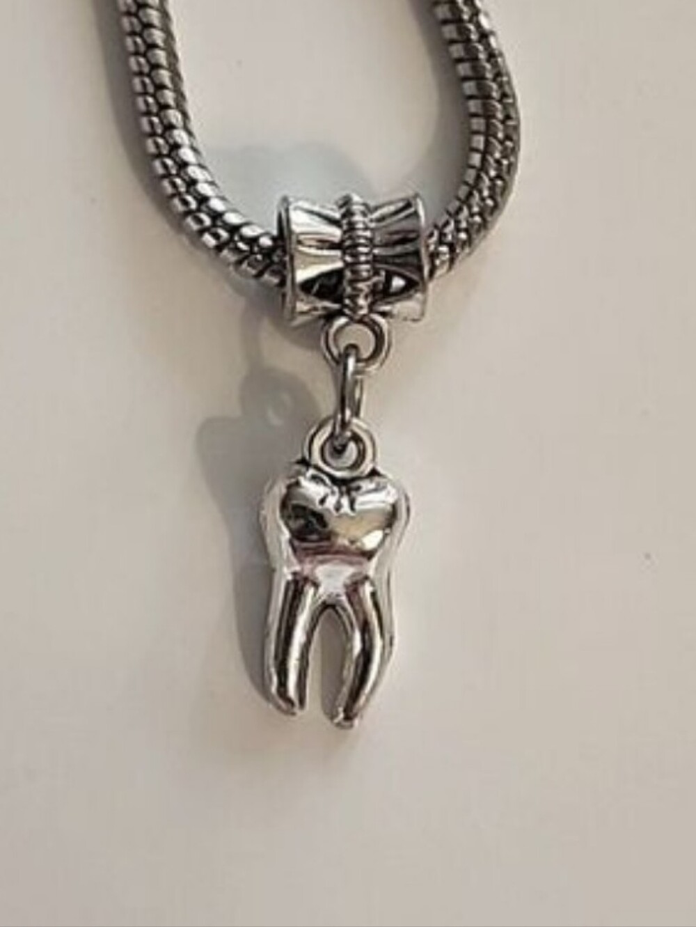 Tooth Charm for European Style Bracelets Fits Pandora Systems
